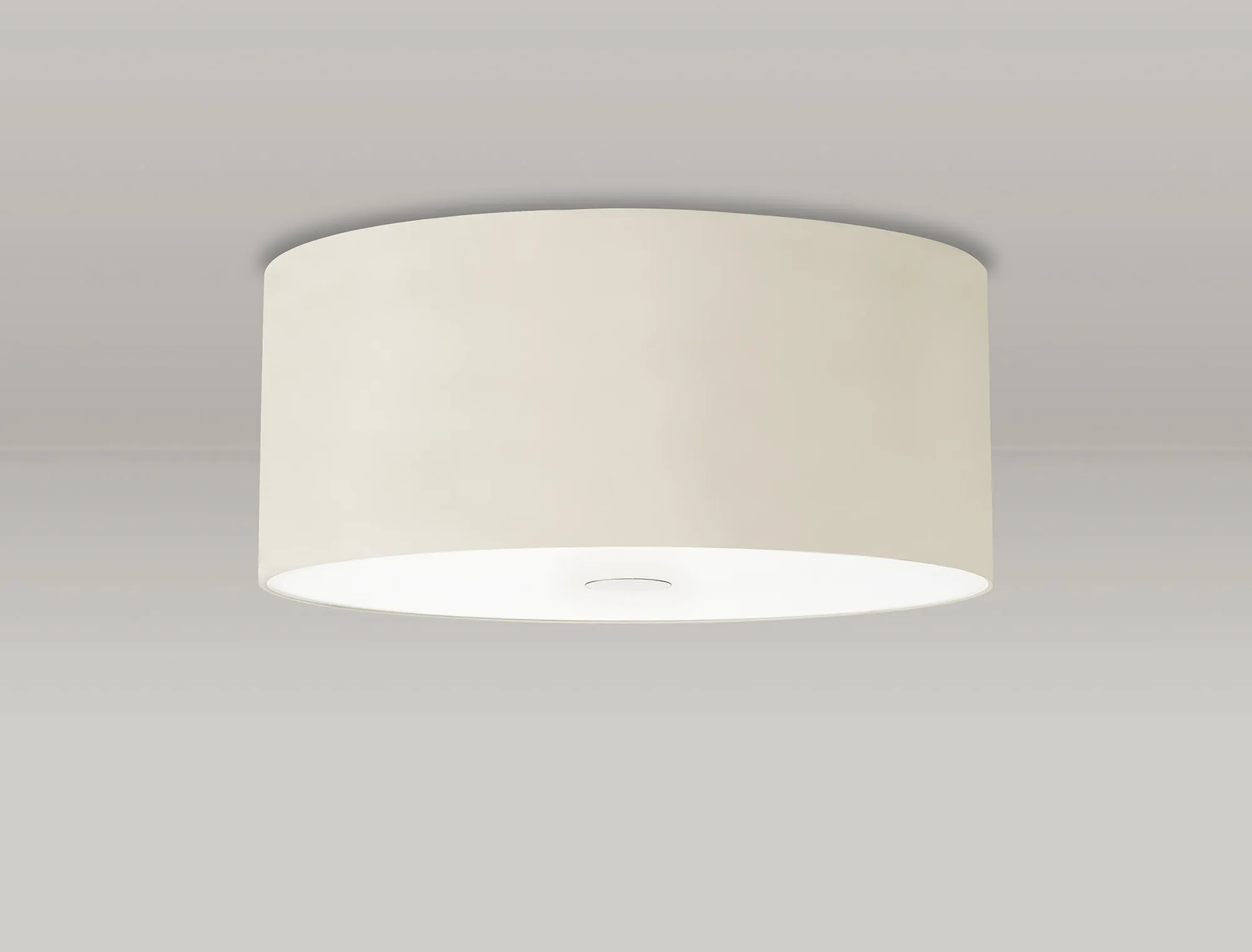Baymont 50cm Flush 5 Light Ivory Pearl, Frosted Polished Chrome Detail Diffuser DK1073  Deco Baymont WH IV